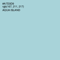 #A7D3D9 - Aqua Island Color Image